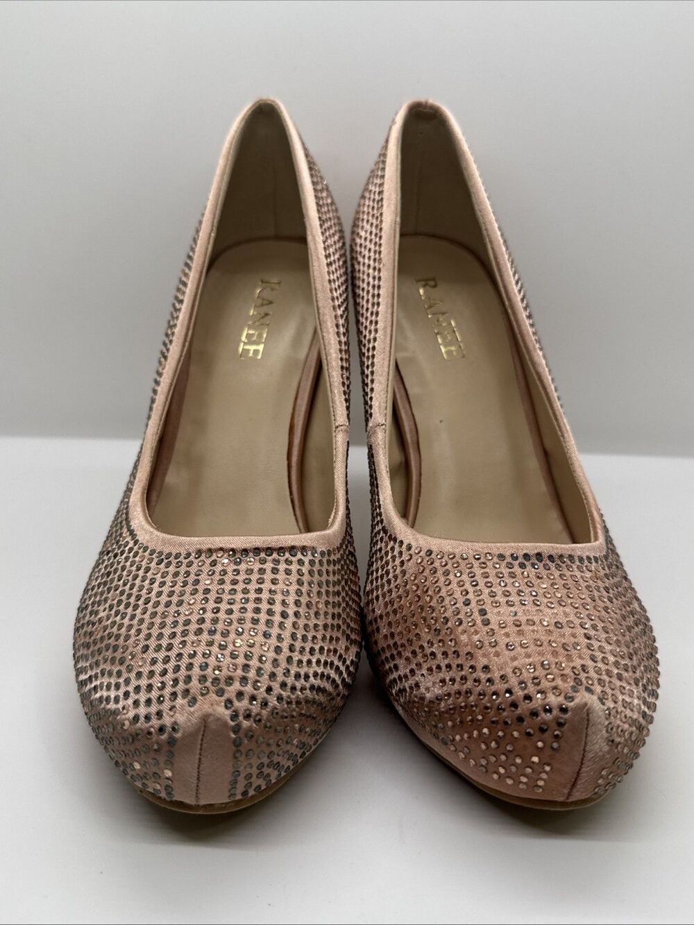 Ranne Stiletto Heels Pumps Rhinestone Embellished Round Toe  Size 7.5 - Picture 12 of 15